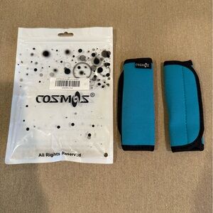 Cosmos Blue and Black Luggage Handle Wraps